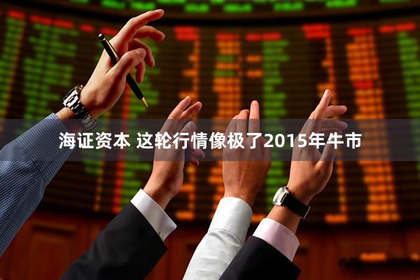 海证资本 这轮行情像极了2015年牛市